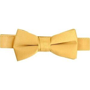HOLD'EM Bow Tie Boys and Baby Satin Solid Color Adjustable Pre-tied - Tan